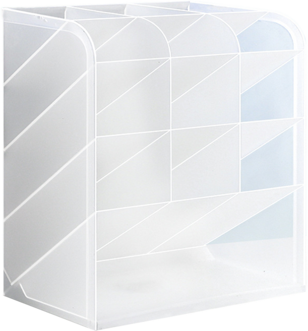 글로어스 수납 펜꽂이 13칸, 투명, 1개