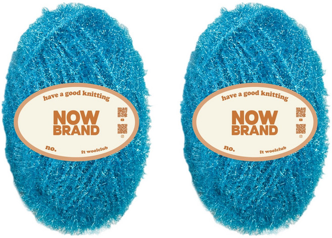 울클럽 NOWBRAND 초보자용 두꺼운 수세미실 80g, 711 마린블루, 2개
