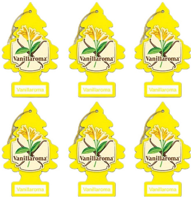 리틀트리 종이 방향제, 바닐라아로마, 6개