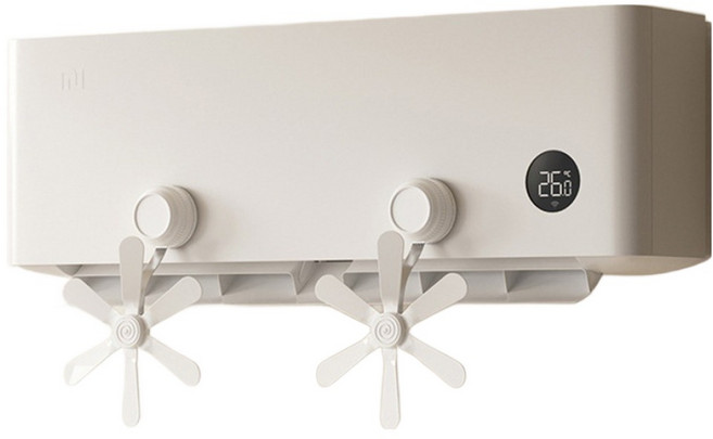 마샤투 에어컨 바람개비 순환팬 화이트, 2개