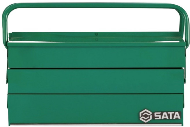 사타 5단 철제 공구박스 17 95104A, 1개