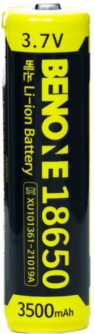BENONE 18650 3500mAh 대용량 고효율 배터리, 1개입, 1개