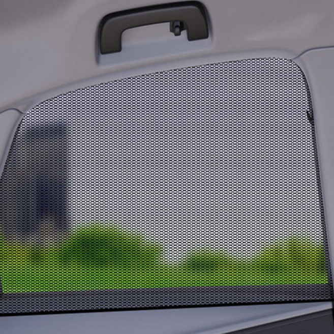 크로니클 전체 차량 호환 뒷문용 씌우는 창문 모기장 2p, 블랙