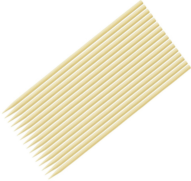 스완 일회용 어묵 소시지 핫도그 대나무 꼬지 2.5mm x 12cm, 1개