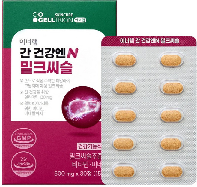 이너랩 간 건강엔N 밀크씨슬 15g, 1개, 30정