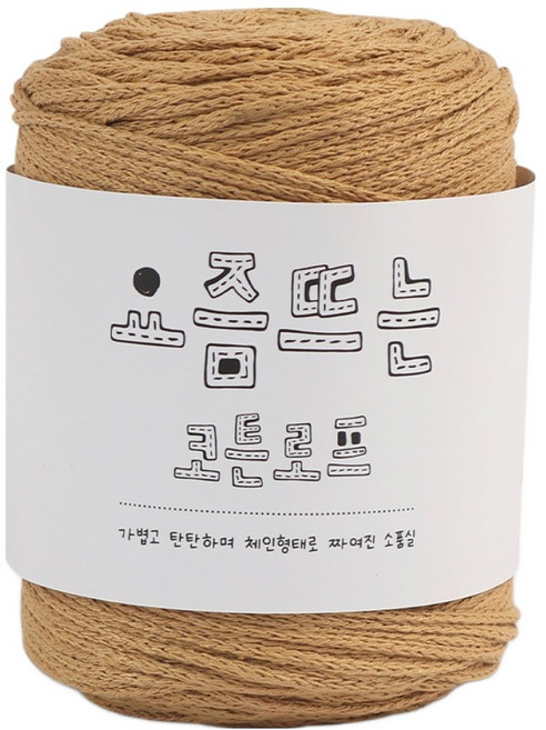 브랜드얀 요즘뜨는 코튼로프 뜨개실 200g, 1개, 06 스트로우