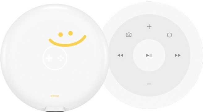 트라이코지 클릭플릭 디자인콜라보 말랑말랑 에디션 맥세이프 블루투스 리모컨, 만족이, 1개