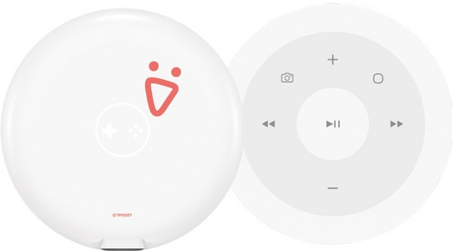 트라이코지 클릭플릭 디자인콜라보 말랑말랑 에디션 맥세이프 블루투스 리모컨, 기쁨이, 1개