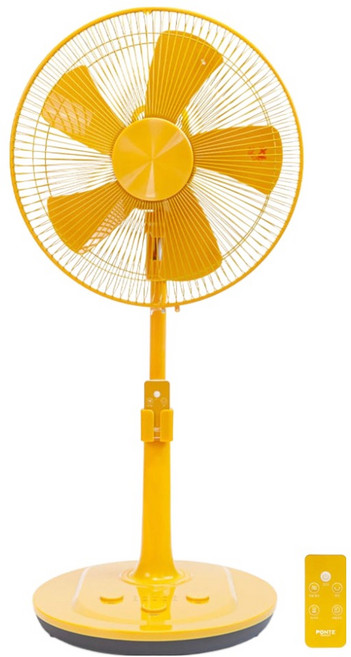 폰테 프리미엄 초미세풍 발터치 리모컨 선풍기 머스타드, PTF-27509R-M