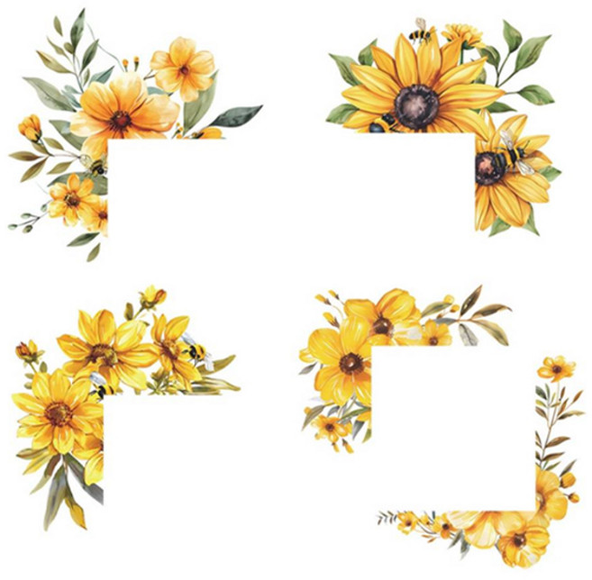 Ez2mk 셀프 인테리어 스위치 포인트 장식 스티커 4종 세트 IT30, 혼합색상