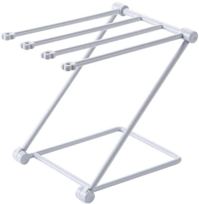 쏘블랑 접이식 미니 행주걸이 고무장갑 건조대 2p, 그레이