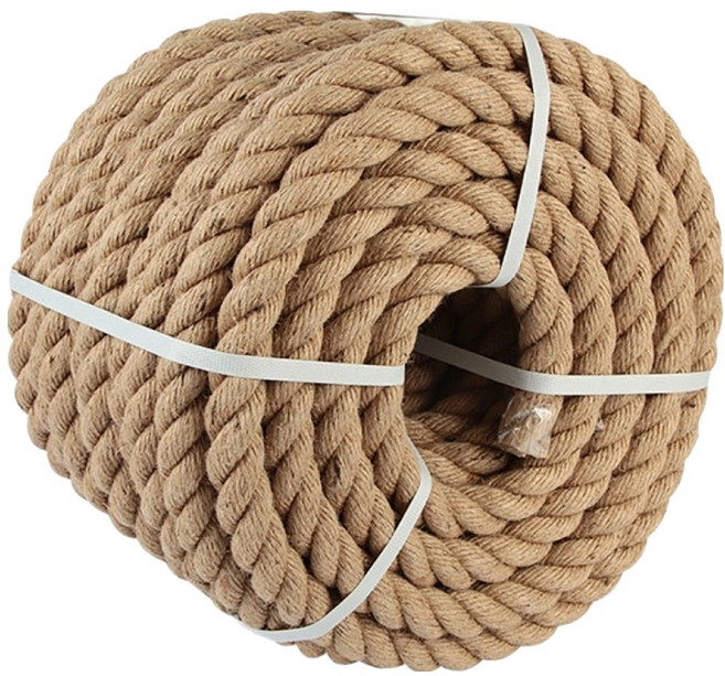 파파가든 마닐라로프 줄다리기 줄넘기 뚜꺼운 밧줄, 브라운, 1개