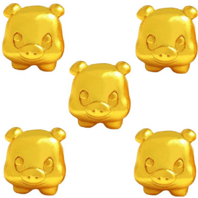 문구담 팔찌 12간지 띠별 소원성취 재물운 행운 염주 원석팔찌, 12 돼지, 5개