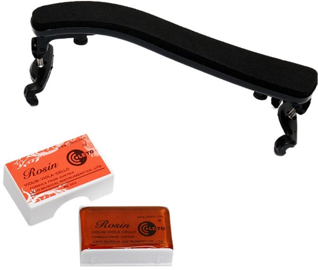 로하 바이올린 어깨받침 1/2 + 송진 2p 세트, 1세트