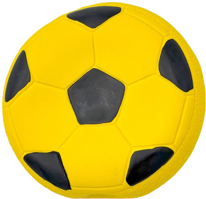 둥둥펫 강아지 삑삑이 라텍스 원반 축구공 장난감, 혼합색상, 1개