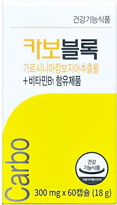 LOHAS MEDI Carbo藤黃果萃取物&維生素B1膠囊, 1罐, 60顆