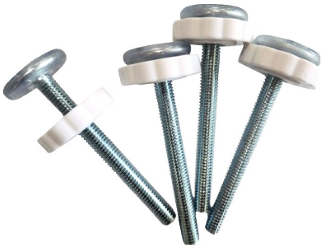 키워보리 반려동물 프리미엄 안전문 실리콘 고정나사 스크류, 화이트, 4개