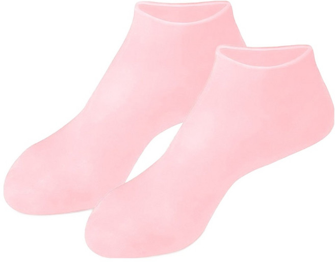노크노크 실리콘 발관리 수유용 보습 양말 좌우 세트 핑크, 2세트, 300g