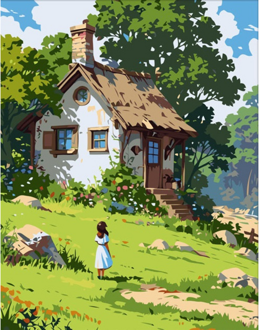 모노젠트 DIY 페인팅 피포페인팅 명화 자연풍경그리기, Type W, 1세트