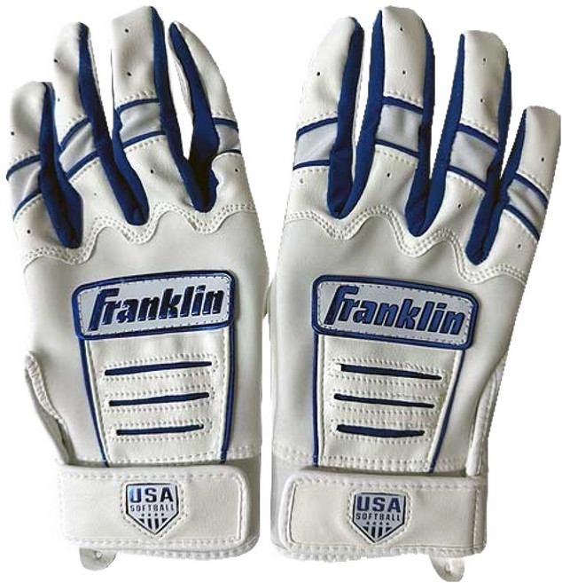프랭클린 USA CFX FP 20715 양손착용, 1세트, 화이트 + 로얄블루