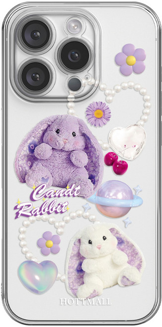 hottmall 兔子娃娃貼紙印花手機殼