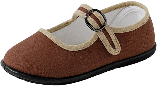 CHAAKAN SHOES 女童款滾邊撞色魔鬼氈瑪麗珍平底鞋 PMFBR3g513