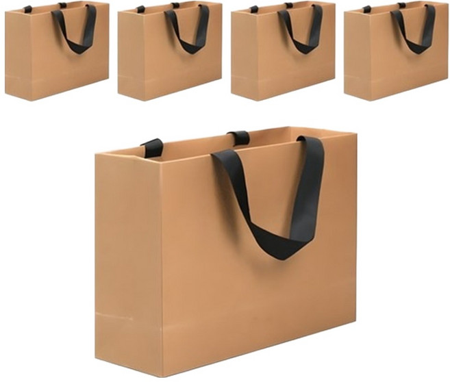 THE GG 素色牛皮紙袋, 5個, 棕色