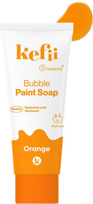 케피 버블 페인트솝 오렌지, 90ml, 1개
