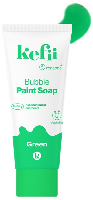 케피 버블 페인트솝 그린, 90g, 1개