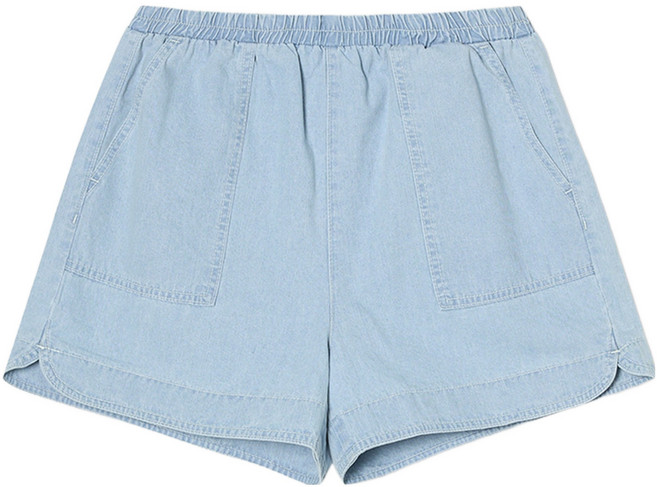 미쏘 여성용 밴딩 데님 쇼츠