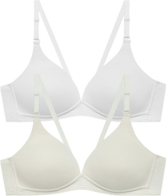 수아팜 3단계 에어로쿨 메쉬 학생 브라 2종 세트