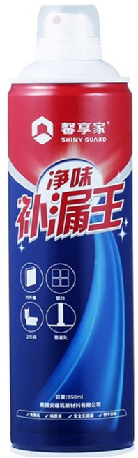 SHINY GUARD 馨享家 高分子防水補漏填縫噴劑 透明色, 1瓶