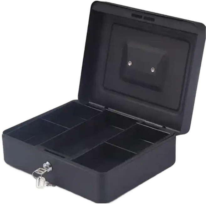 올이즈유 금전출납기 금고 15 x 12 x 8 cm, 블랙