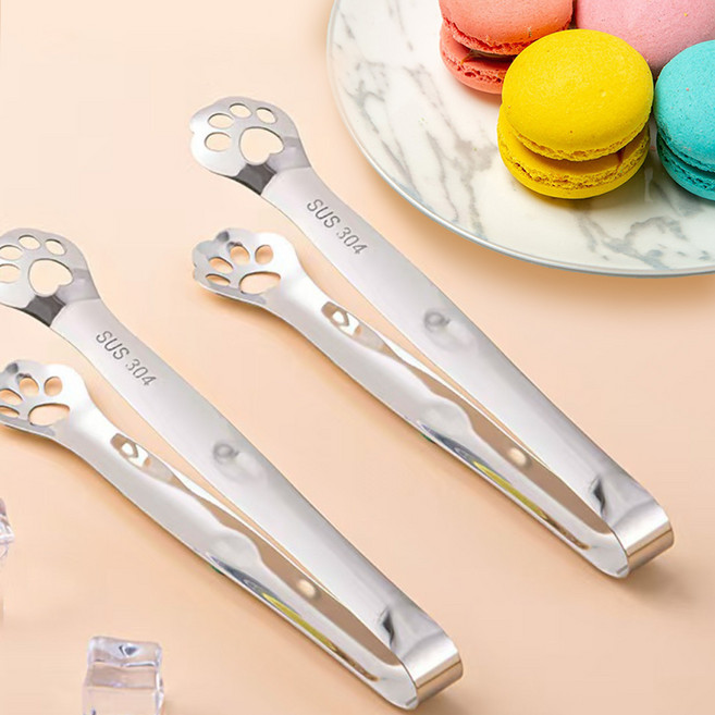 YOL 큐티캣 304 스테인레스 집게, 실버, 2개