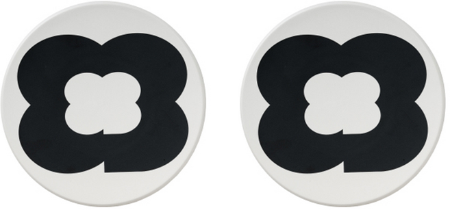 다트콜렉티브 모멘추얼 플레이트 클로버 S 13cm, 무광 화이트, 2개, 단품