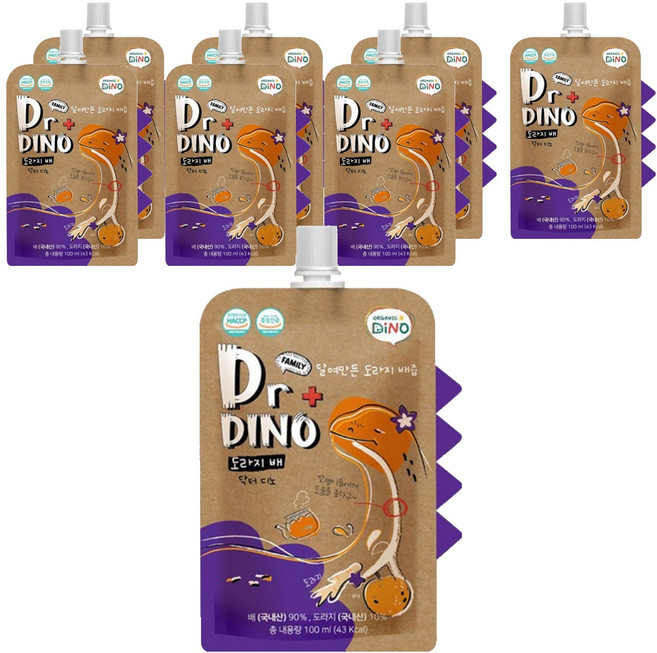 오가닉디노 닥터디노 캡형 도라지배즙, 100ml, 8개