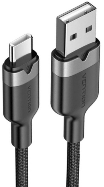 VEnTIOn 威迅 CTN USB-A-USB-C 充電線, 1m, 黑色, 1條