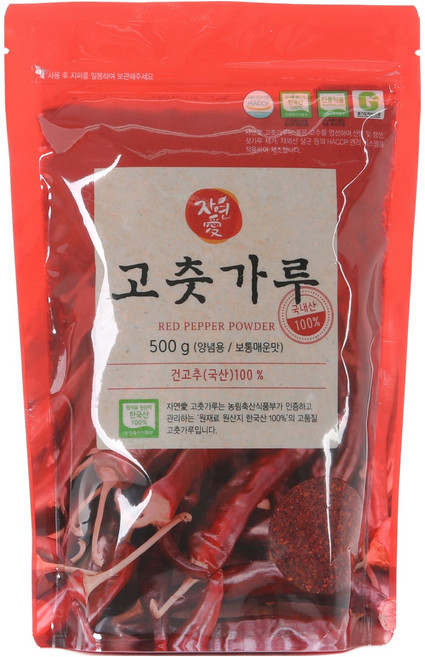 자연애고춧가루 고춧가루, 1개, 500g