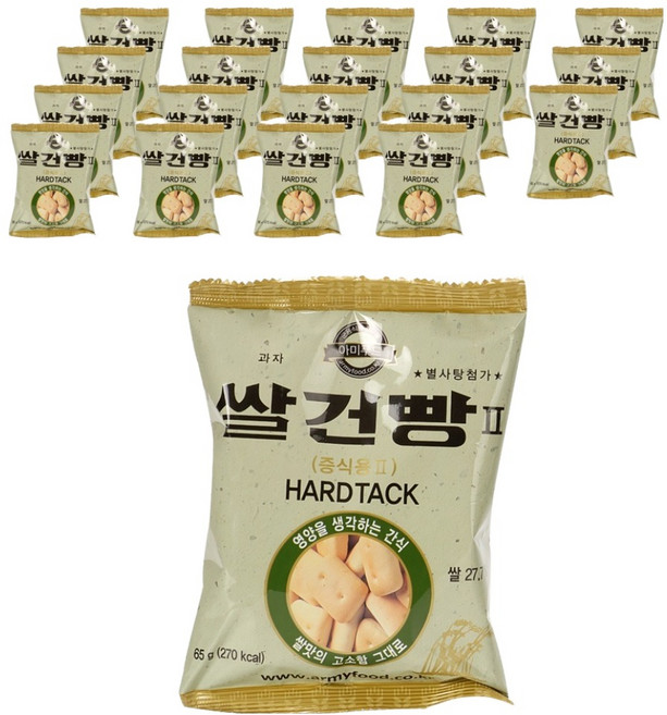 아미푸드 쌀건빵, 65g, 20개