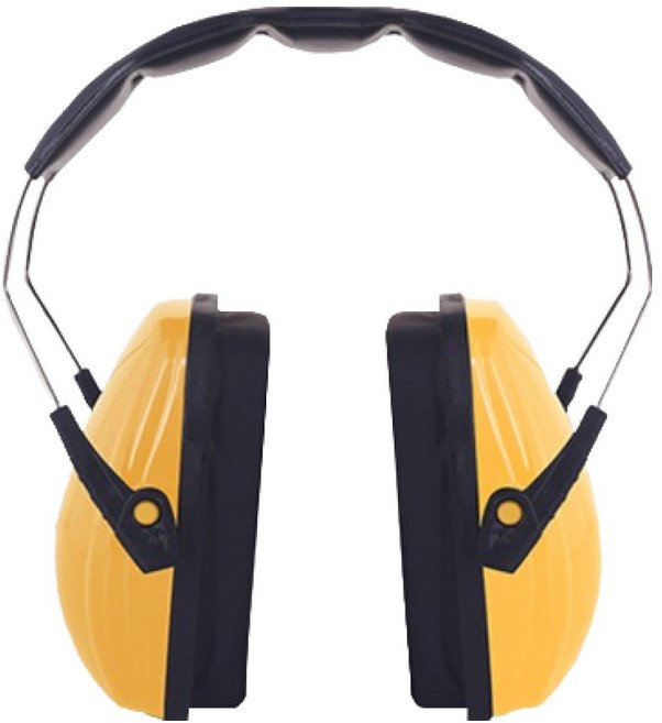 TIS 소음차단 다용도 헤드셋 옐로우, 1개, 1개입