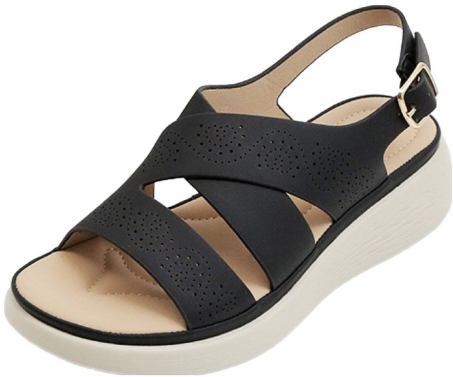 잭앤질 여성용 앤틱 펀칭 버클 샌들 JB5315