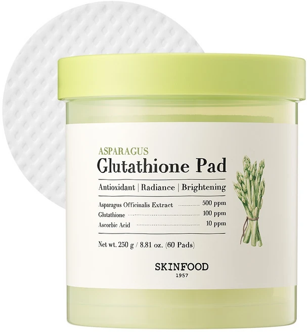 스킨푸드 아스파라거스 글루타치온 패드 250g, 60매입, 1개 - 쿠팡