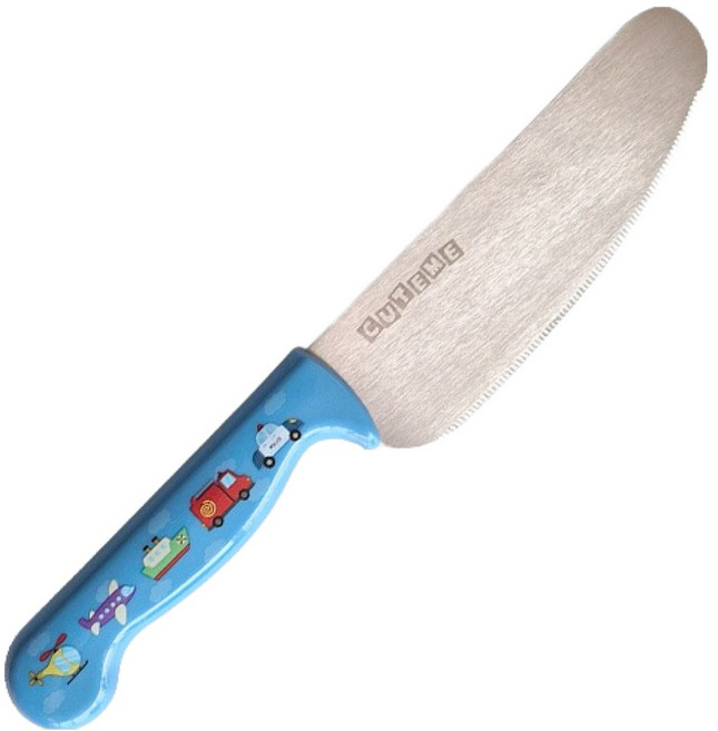 큐트미 어린이 스텐 안전칼 자동차 MP352, 블루, 1개