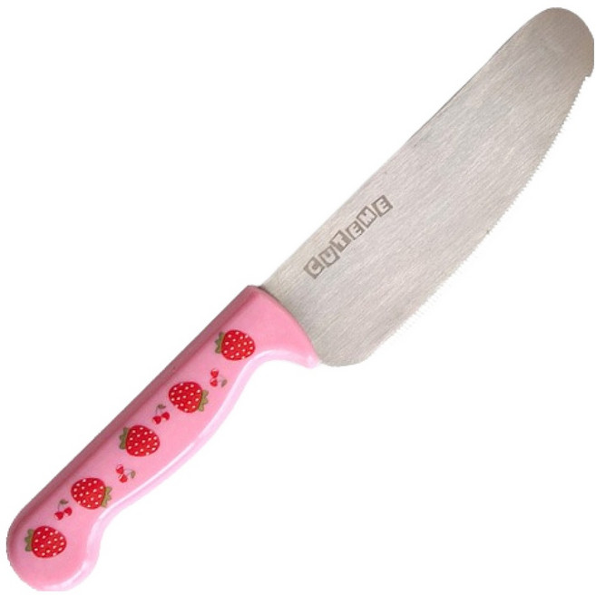 큐트미 아동용 스텐 안전칼 딸기 MP350, 핑크, 1개