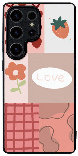 케이스퍼시픽 하트드로잉패치 찰싹 맥세이프 휴대폰 케이스