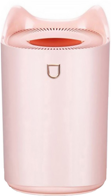 大容量雙噴頭七彩香薰加濕器, 單一商品, 粉色