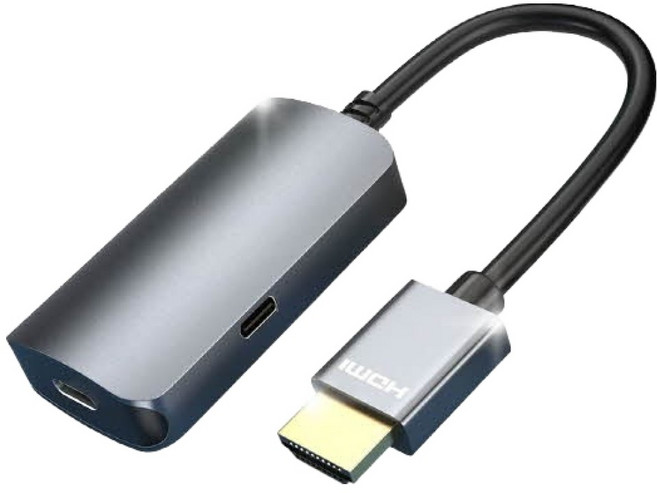 수피 4K 60Hz 고해상도 HDMI to USB C타입 변환 모니터 컨버터, 1개