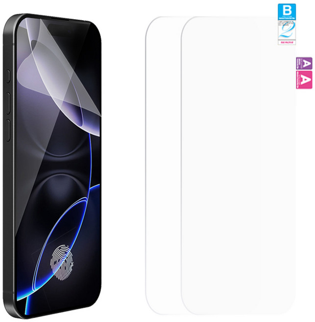 디이펙트 국내 제작 쉬운 부착 휴대폰 강화필름 2p, 1세트