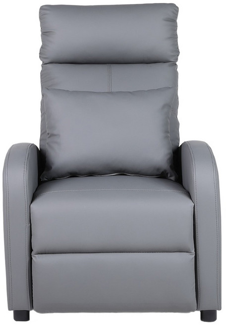 Hampton 漢汀堡 夏洛特貓抓皮面休閒躺椅 附腰枕, 深灰色