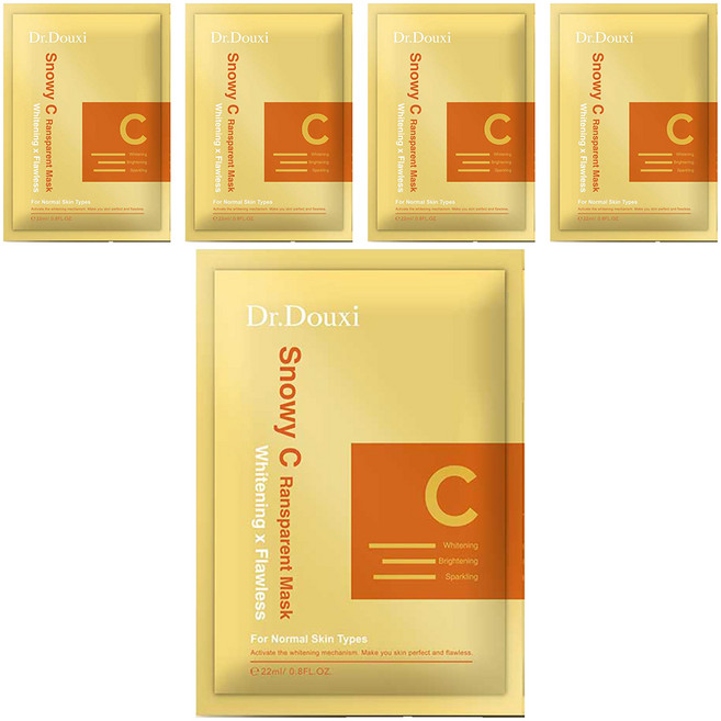 Dr.Douxi 朵璽 雪耀C透白面膜, 5片, 1盒